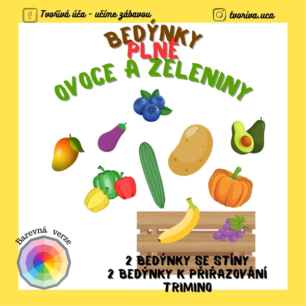 Bedýnky plné ovoce a zeleniny