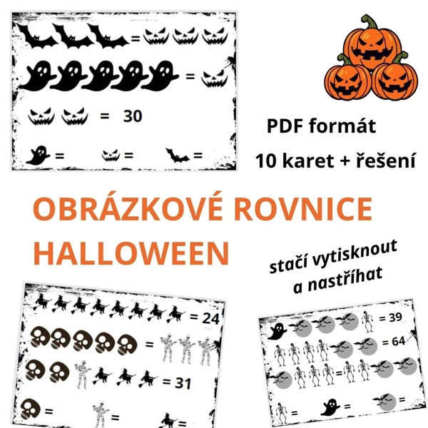 Obrázkové rovnice HALLOWEEN
