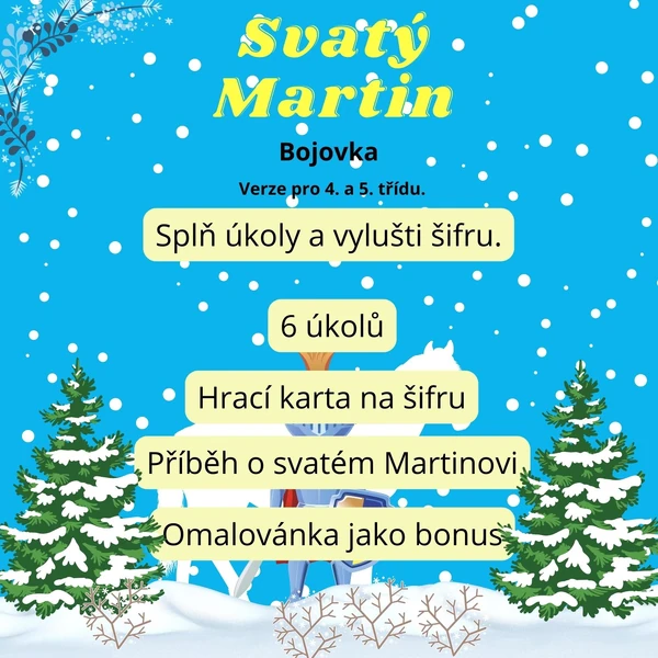 Svatý Martin - bojovka (verze pro 4. a 5. třídu)