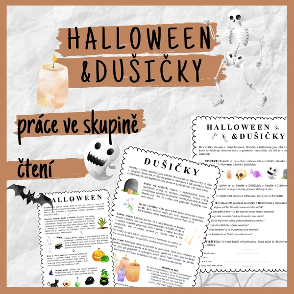 HALLOWEEN a DUŠIČKY - čtení