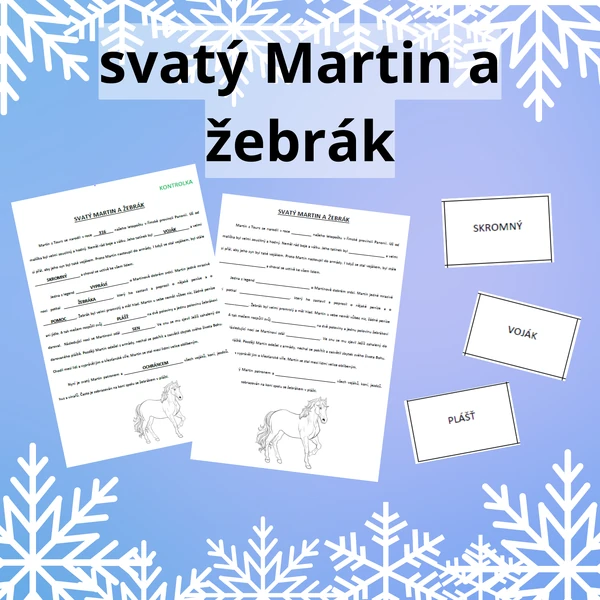 svatý Martin a žebrák - hra na lovce perel