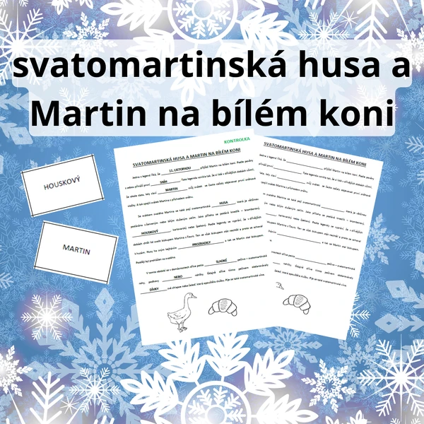 svatomartinská husa a Martin na bílém koni - hra na lovce perel