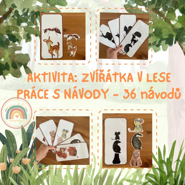 Zvířátka v lese - aktivity do MŠ