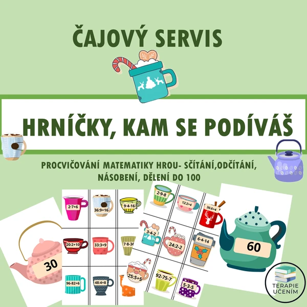 Čajový servis - hrníčky, kam se podíváš