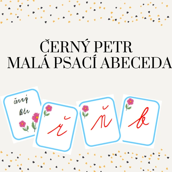 Černý Petr - malá psací abeceda