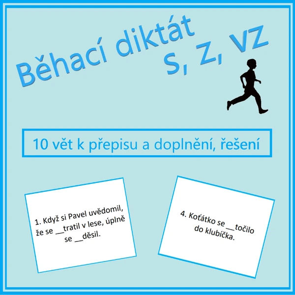 Běhací diktát - s, z, vz