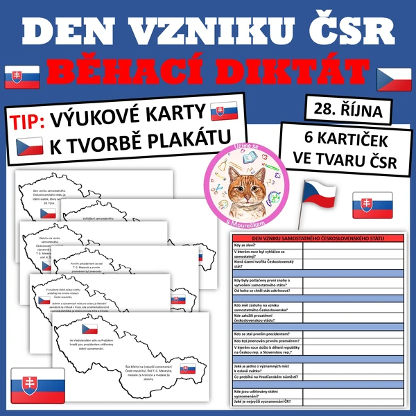 DEN VZNIKU ČSR - Běhací diktát