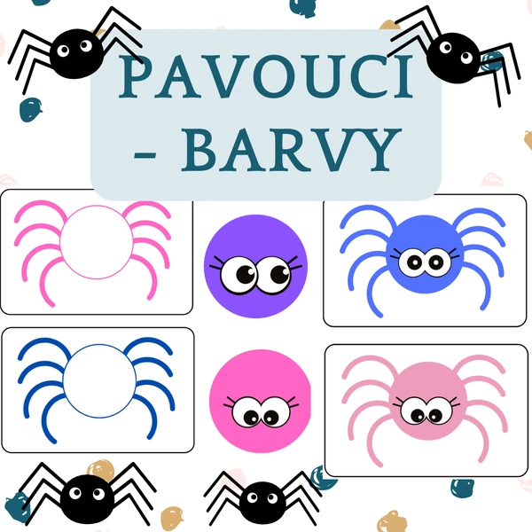 Pavouci - barvy