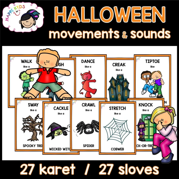 HALLOWEEN movements & sounds - kartičky