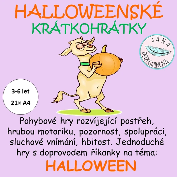 HALLOWEENSKÉ KRÁTKOHRÁTKY-různorodé POHYBOVÉ aktivity na téma Halloween