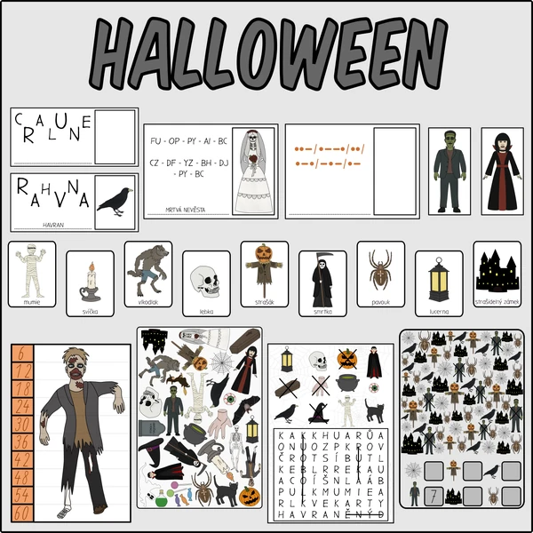 Halloween - 6 aktivit