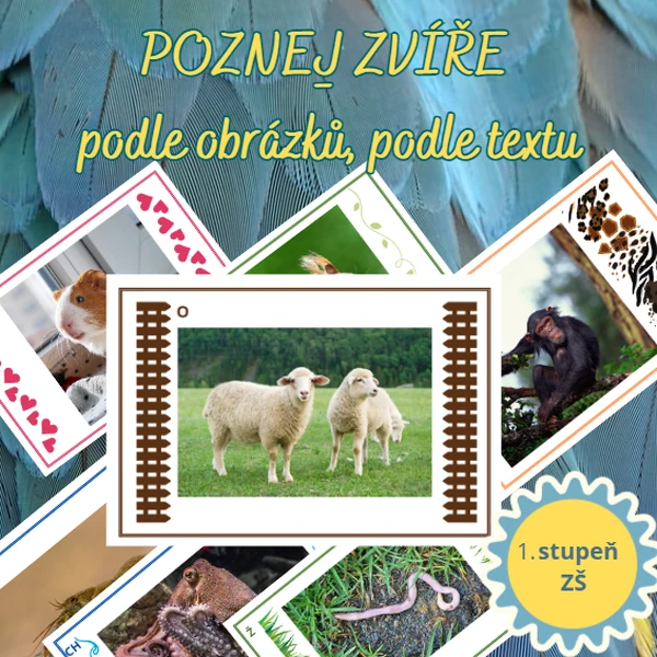 Poznej HOSPODÁŘSKÁ ZVÍŘATA - podle obrázků, podle textu