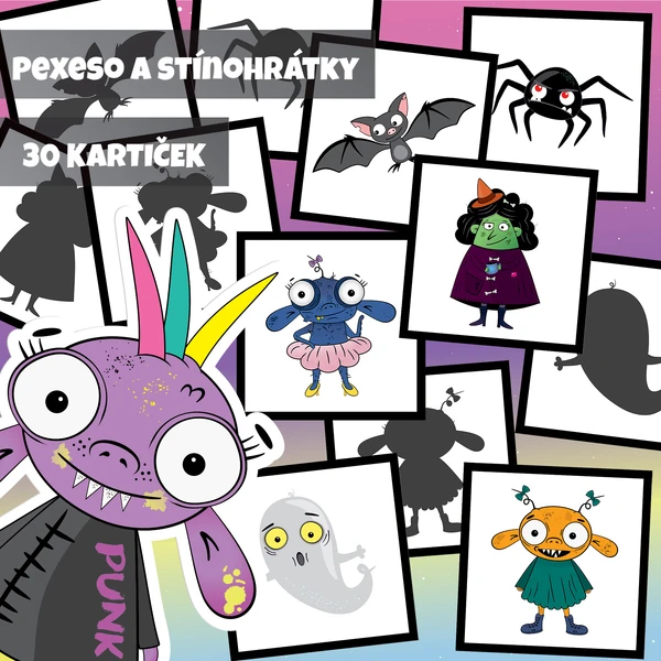 Pexeso a stínohrátky - Halloween
