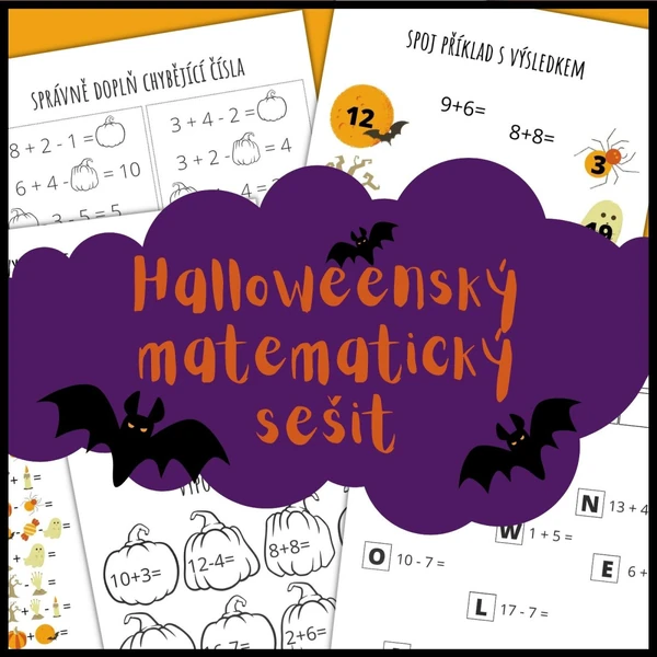 Halloweenský matematický sešit