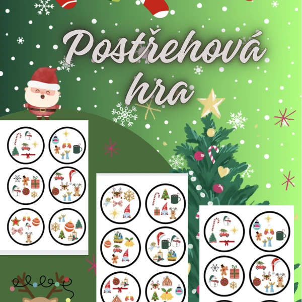 Vánoční postřehová hra