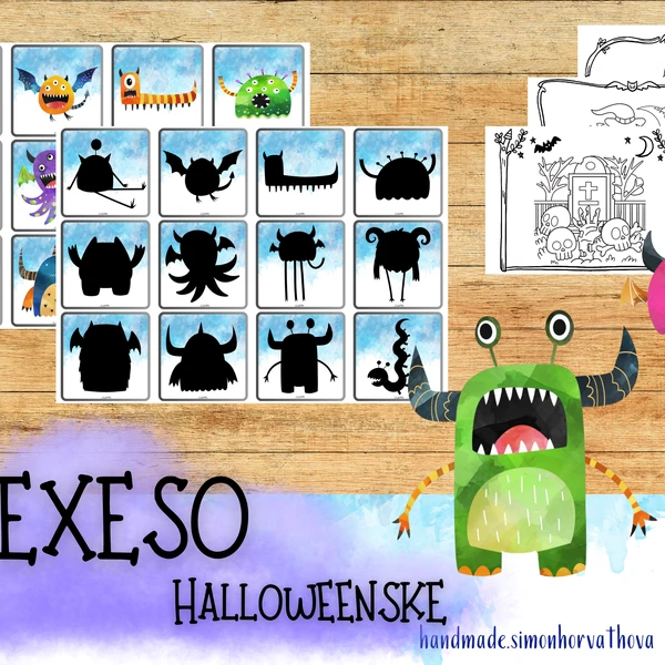 Pexeso, Halloweenske pexeso, Halloween