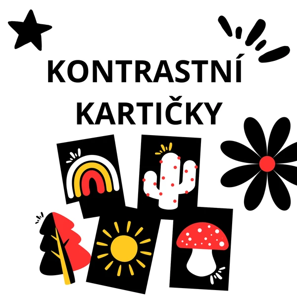 Kontrastní kartičky pro miminka