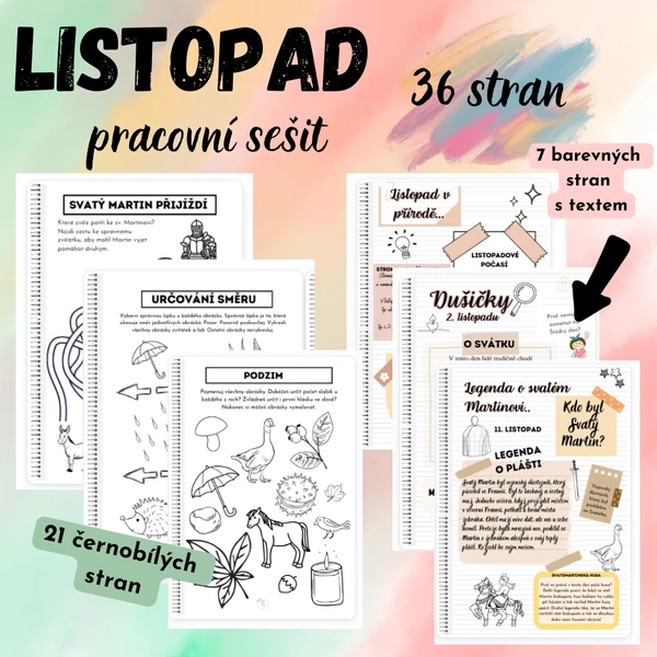 Listopad - pracovní sešit