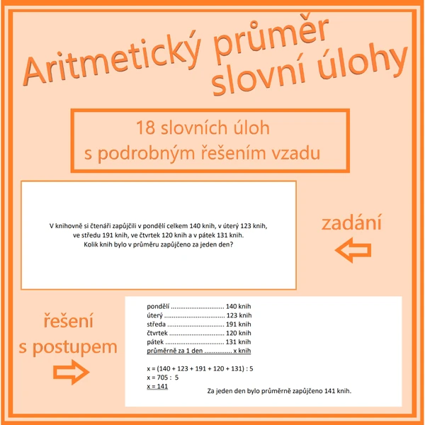 Aritmetický průměr - slovní úlohy