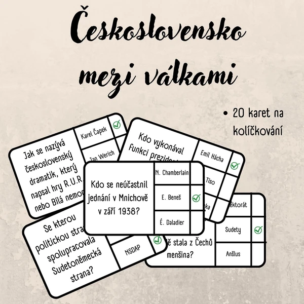 Československo mezi válkami - kolíčkování