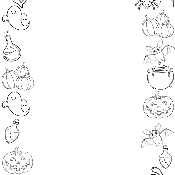 Haloweenský list na kreslení