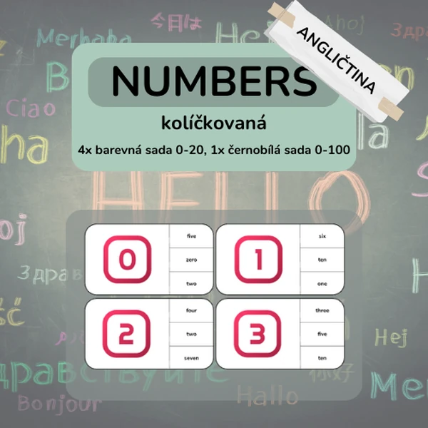 Kolíčkovaná - numbers