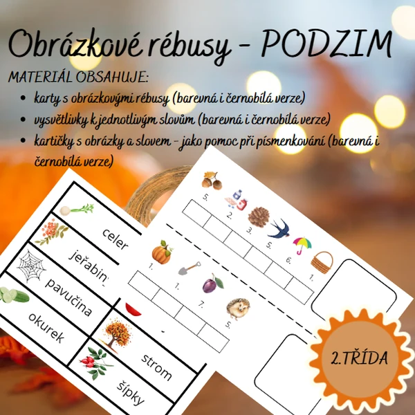 Obrázkové rébusy - PODZIM