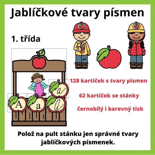 Jablíčkové tvary písmen