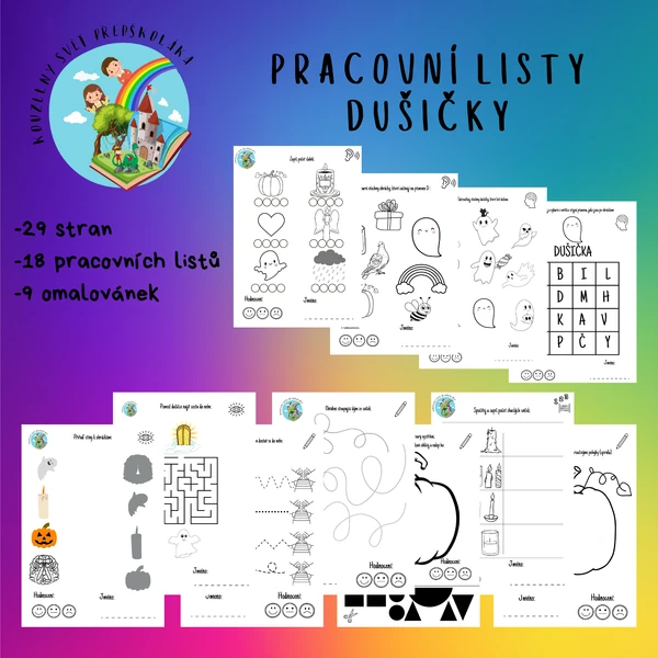 Dušičky - pracovní listy