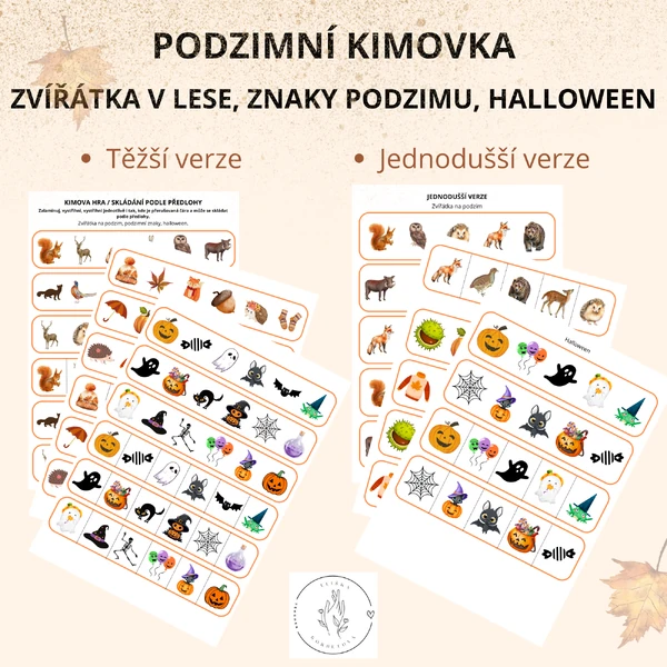 Podzimní kimovka / skládání podle předlohy