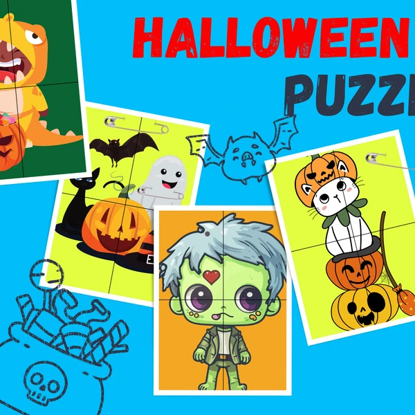 PUZZLE HALLOWEEN 4 DÍLKY