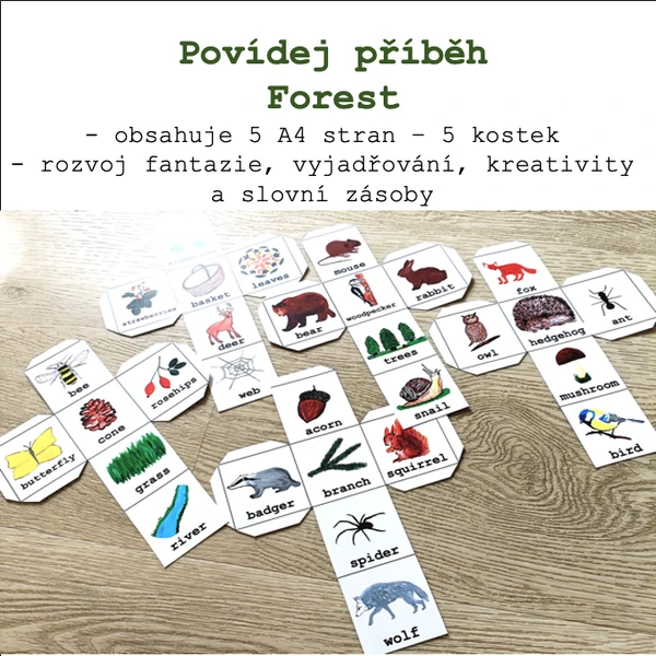 Povídej příběh - Forest (příběhové kostky)