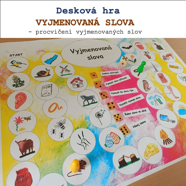 Desková hra s obrázky - Vyjmenovaná slova