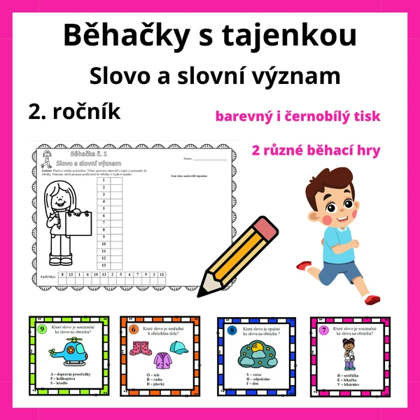 Běhačky s tajenkou - Slovo a slovní význam