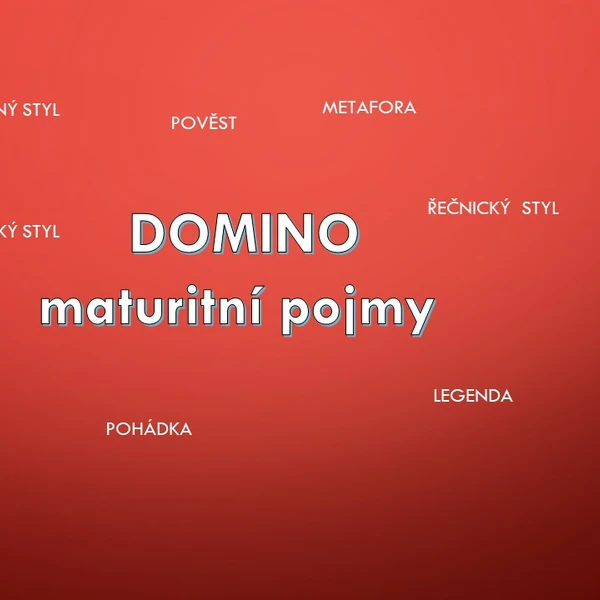 DOMINO maturitní pojmy
