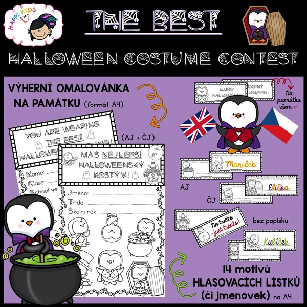 SOUTĚŽ O NEJ HALLOWEENSKÝ KOSTÝM - sada