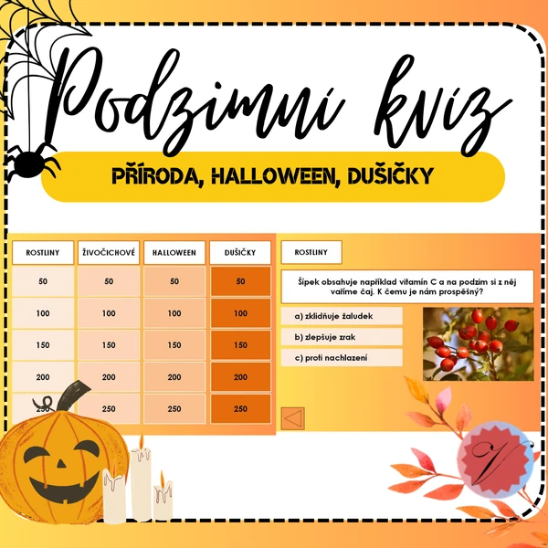Podzimní interaktivní kvíz