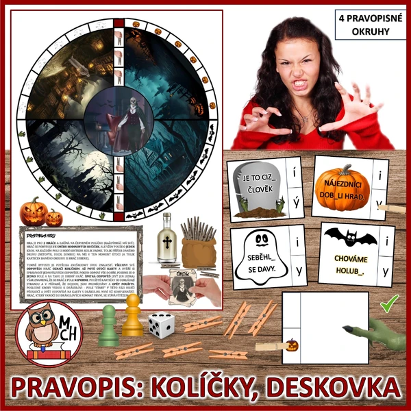 PRAVOPIS: deskovka s kolíčkováním