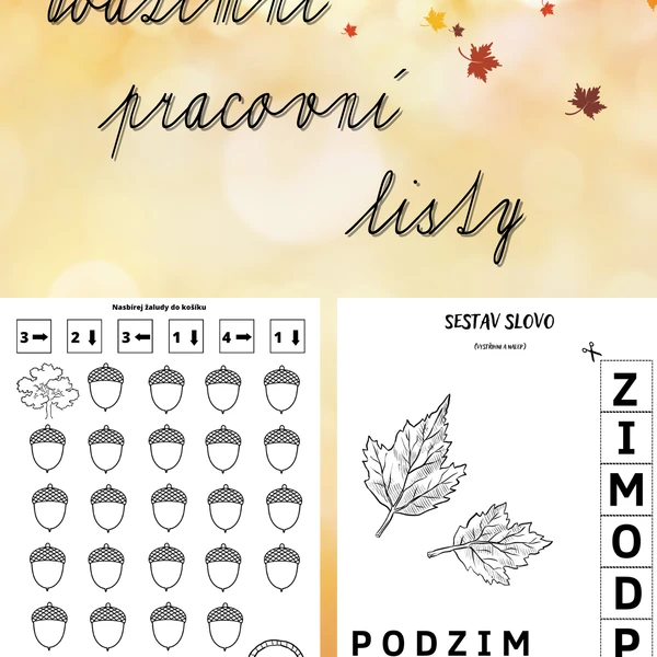 Podzimní pracovní listy 