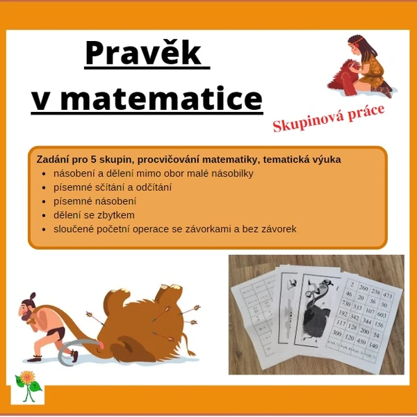 Pravěk v matematice - skupinová práce