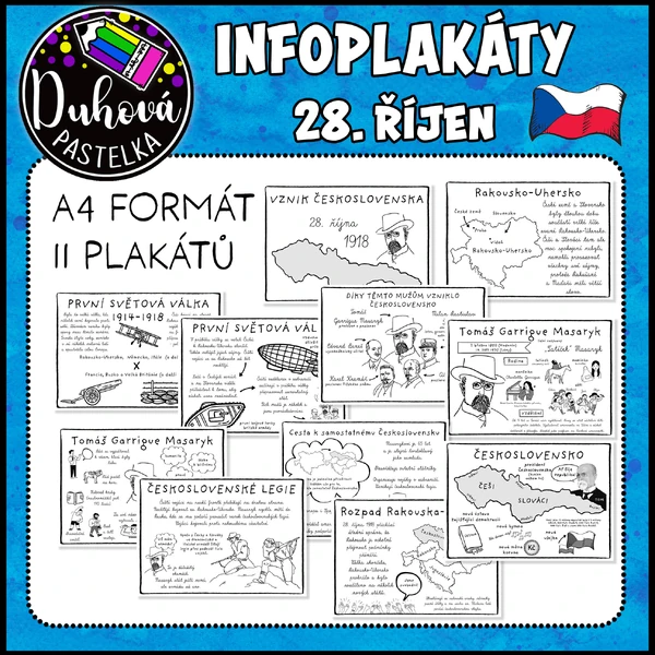 Infoletáky - vznik Československa - 28. říjen