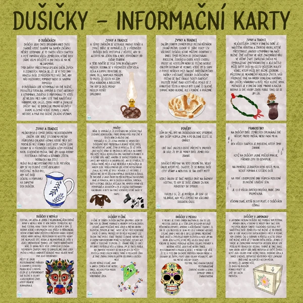 Dušičky - Informační karty