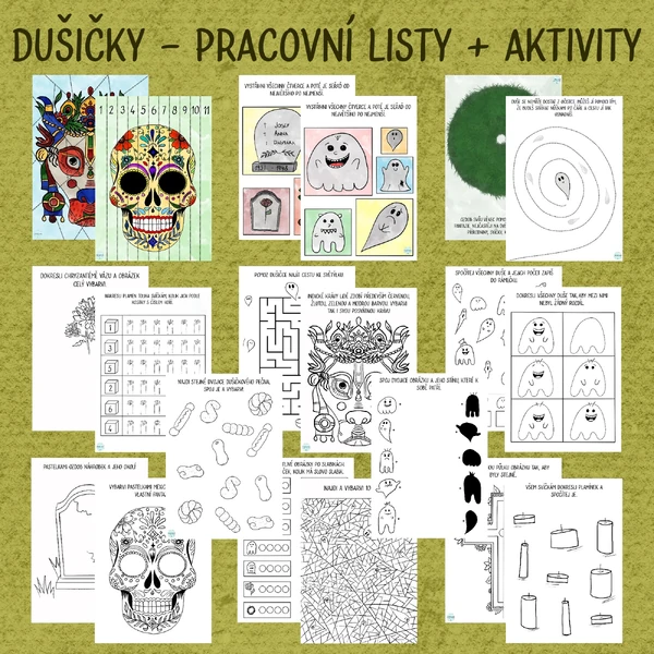 Dušičky - Pracovní listy + aktivity