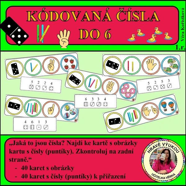 KÓDOVANÁ ČÍSLA DO 6