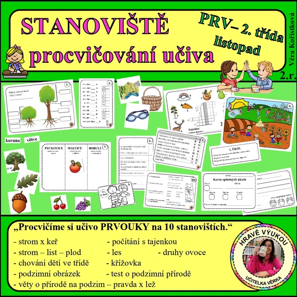 STANOVIŠTĚ – procvičování učiva PRV – 2. TŘÍDA – listopad