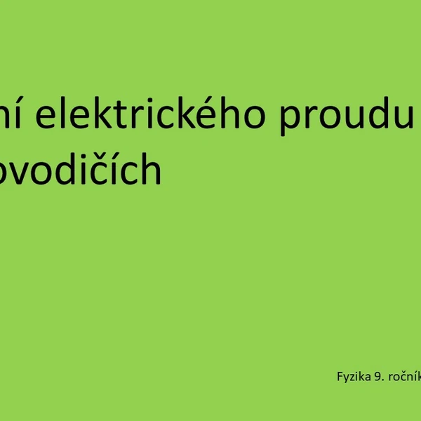 Vedení elektrického proudu v polovodičích