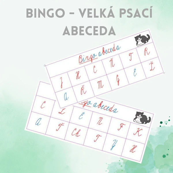 bingo - velká psací abeceda