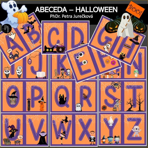 ABECEDA - HALLOWEEN - VÝZDOBA  UČEBNY