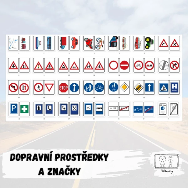 Dopravní prostředky a značky