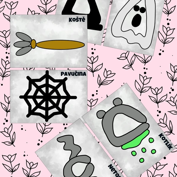 Modelovánky - Dušičky / halloween (modelovací podložky)